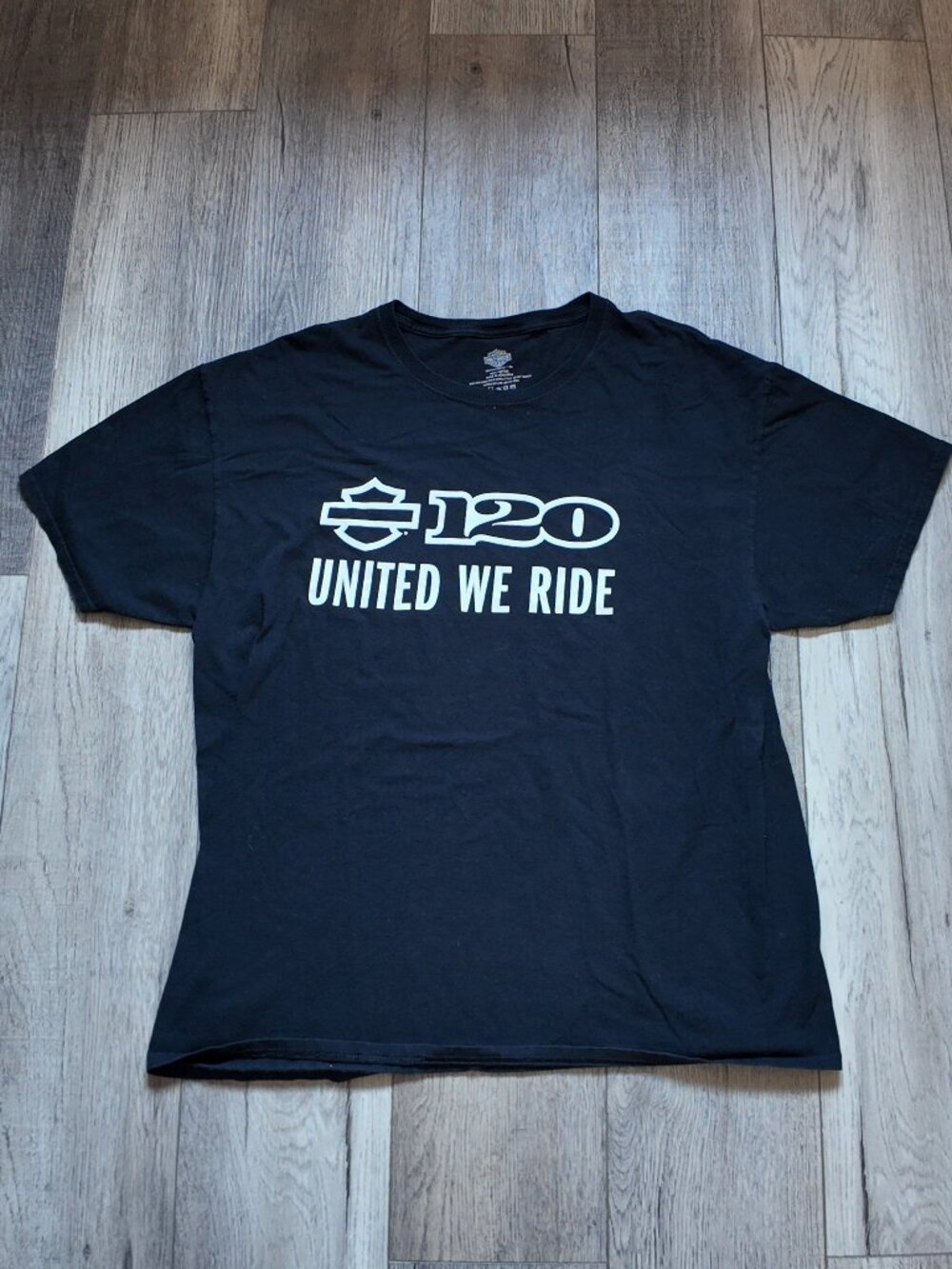 Men's Harley Davidson 120th Anniversary United We Ride Graphic‎ Tee Black XL